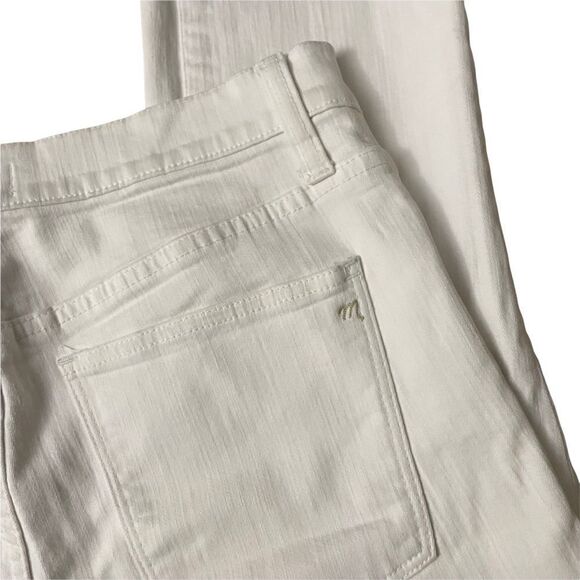 MADEWELL HIGH RISER SKINNY JEANS WHITE COTTON BLEND‎ STRETCH DENIM SIZE 31 - Picture 5 of 11